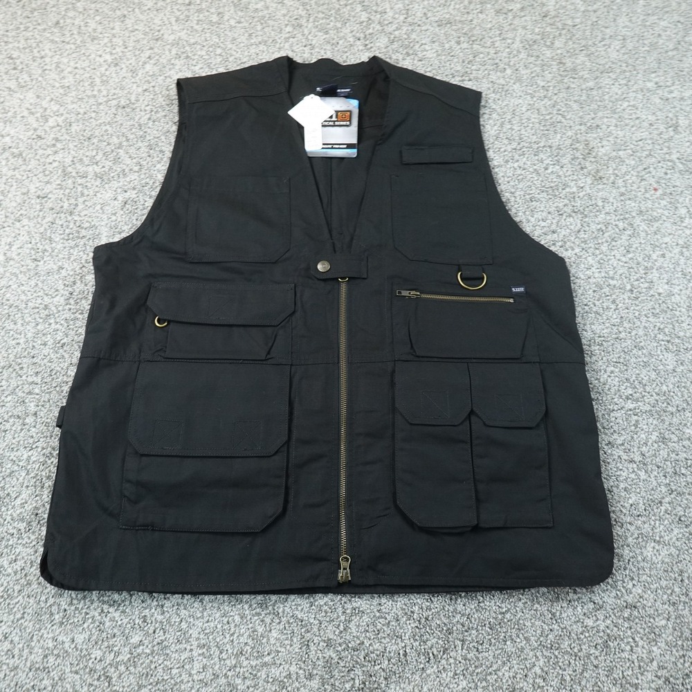 NEW 5.11 Tactical Vest Mens XL Black Taclite Pro Shooting Outdoor Work Utility